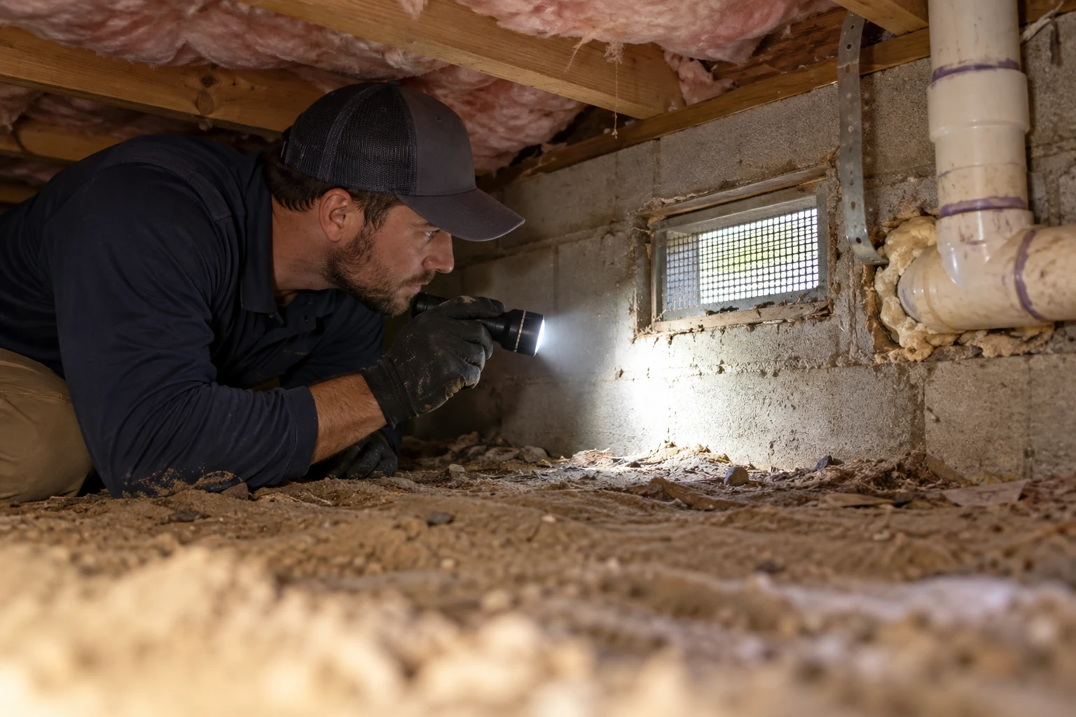 Technician discussing a rodent-control plan with a homeowner