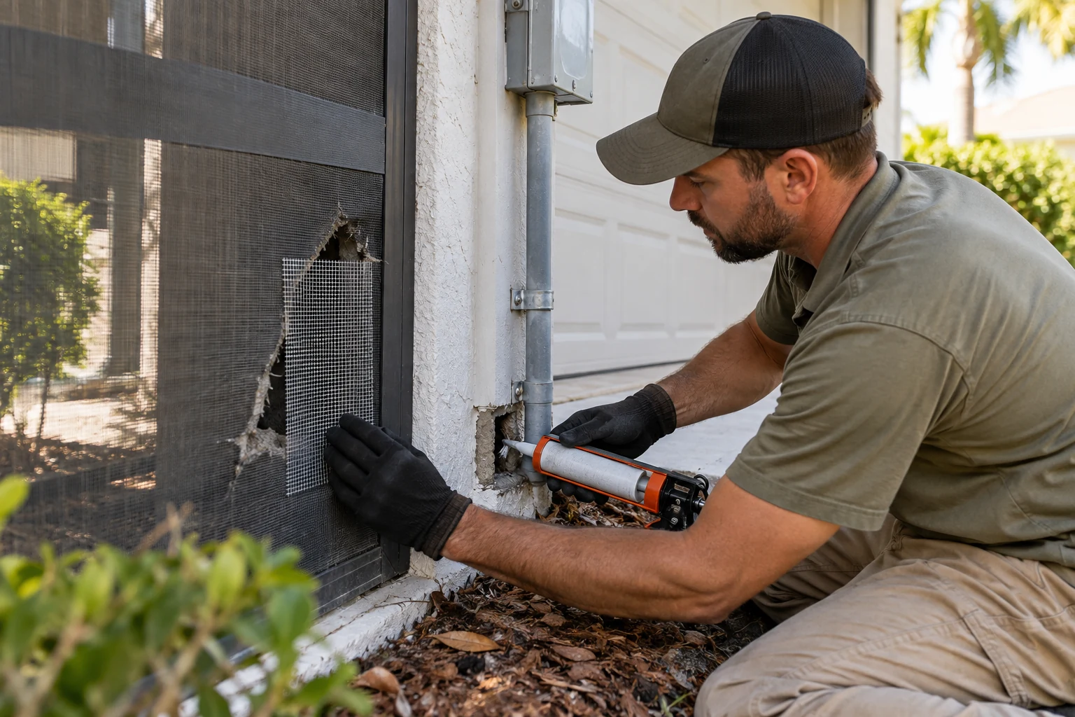 Signs of rodent activity in a West Palm Beach home